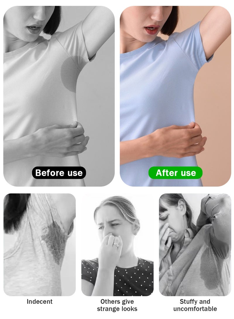 URbazaar Large Underarm Sweat Pads for Women and Men Fight Hyperhidrosis 200 PCS, Comfortable Unflavored, Non Visible, Extra Adhesive, Disposable, Sweat Free Armpit Protection - Image 4