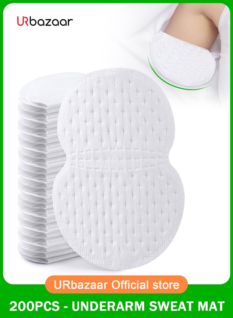 URbazaar Large Underarm Sweat Pads for Women and Men Fight Hyperhidrosis 200 PCS, Comfortable Unflavored, Non Visible, Extra Adhesive, Disposable, Sweat Free Armpit Protection - Image 1