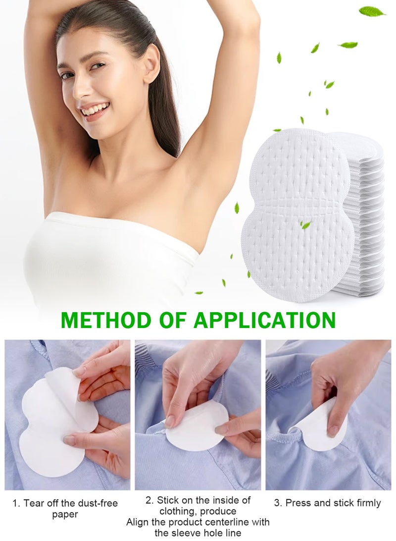 URbazaar Large Underarm Sweat Pads for Women and Men Fight Hyperhidrosis 200 PCS, Comfortable Unflavored, Non Visible, Extra Adhesive, Disposable, Sweat Free Armpit Protection - Image 3