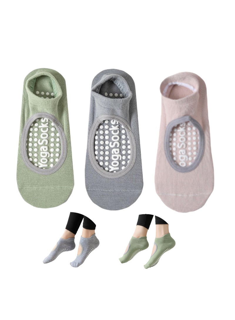 Generic Instep Opening Non--Slip Pilates Socks,Ballet Yoga,Suitable For Many Occasions At Home,Strong Grip And Breathable  - Image 1