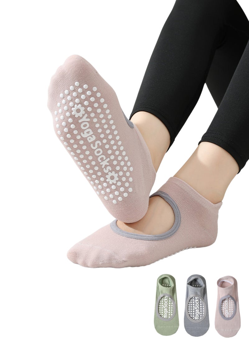 Eilimi Instep Opening Non--Slip Pilates Socks,Ballet Yoga,Suitable For Many Occasions At Home,Strong Grip And Breathable - Image 1