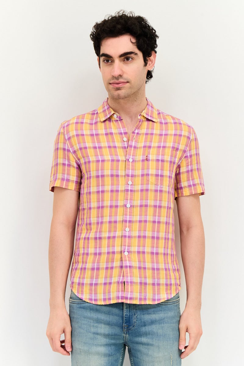 Levi's قميص كاجوال قصير الأكمام للرجال بتصميم نحيف، متعدد الألوان - Image 1