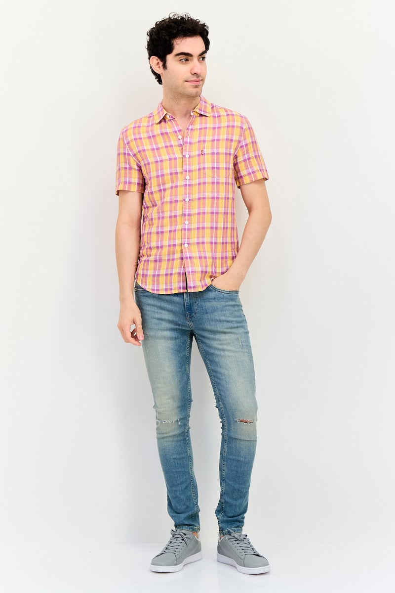 Levi's قميص كاجوال قصير الأكمام للرجال بتصميم نحيف، متعدد الألوان - Image 4