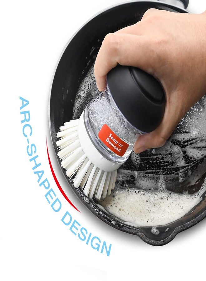 Pamrack 4 Pack Palm Brush Refills for OXO Soap Dispensing Palm Brush, Palm Brush Replacement Head - Image 3