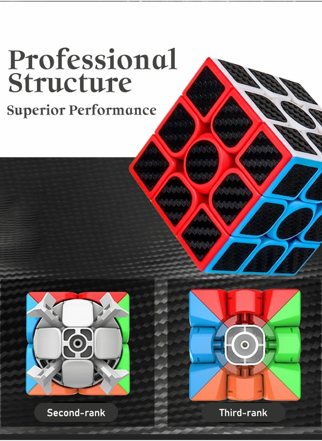 GROIC Magic Cube 2x2 3x3 5x5 Pyramid Set Puzzle Cube Easy Turning Toy Gift for Children Adults Pack of 5  - Image 3