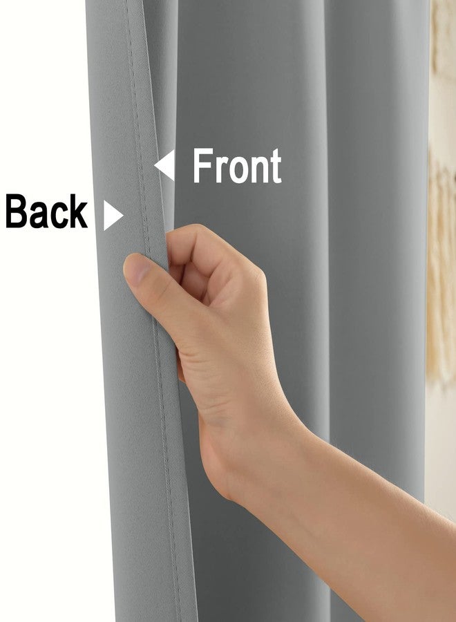 XTMYI Short Curtains for Bathroom Window,48 Inch Length Waterproof Blinds for Shower Window,2 Panels,Light Grey - Image 5