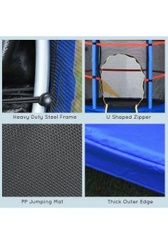 Generic Trampoline For Kids with Safety Net and U Shaped Zipper - 55S  - Image 4