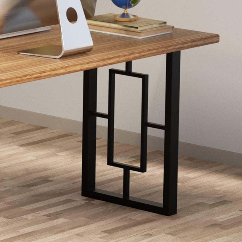 Ventuos Metal Table Legs 28 in H x 177 in WSquare Black for TableMetal Desk LegsDiningSet of 2 DIY SteelComputerOffice Table Leg - Image 1
