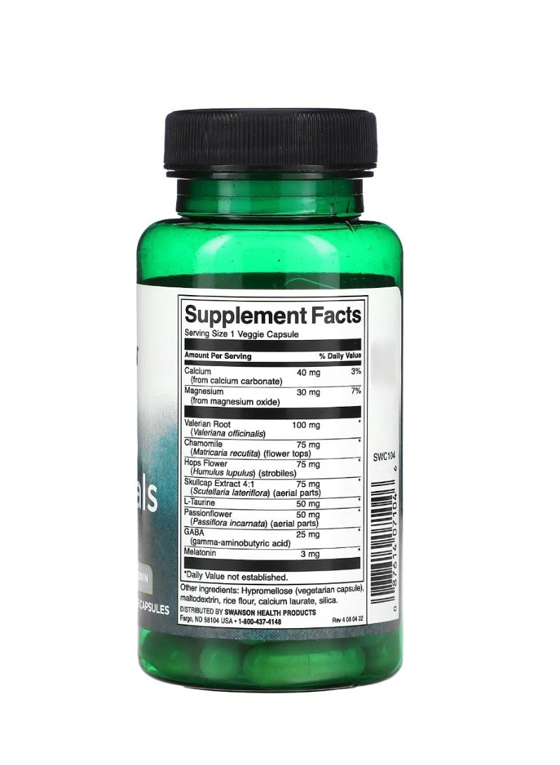 سوانسون أساسيات النوم 60 كبسولة نباتية - Image 2