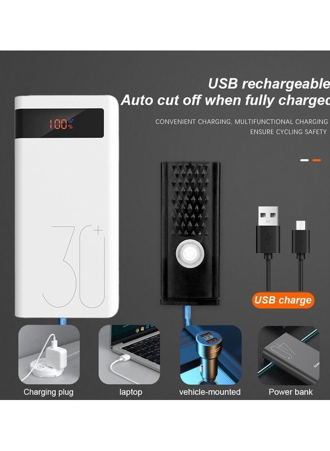 AROAQ MTB bicycle LED USB rechargeable PC+ABS waterproof front lights warning lights bicycle accessories - Image 2