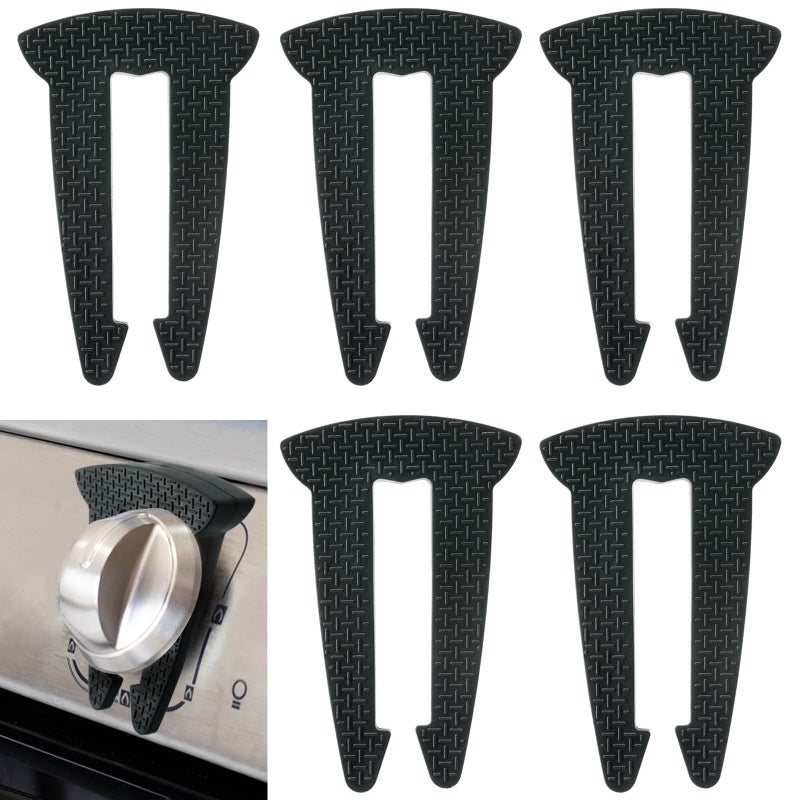 Lwuzkdo 5Pack Gas Stove Knob Locks for Toddler Safety Durable Design Knob Safety Covers Child Proof Oven Knob Locks Prevent Accidental TouchBlack - Image 2