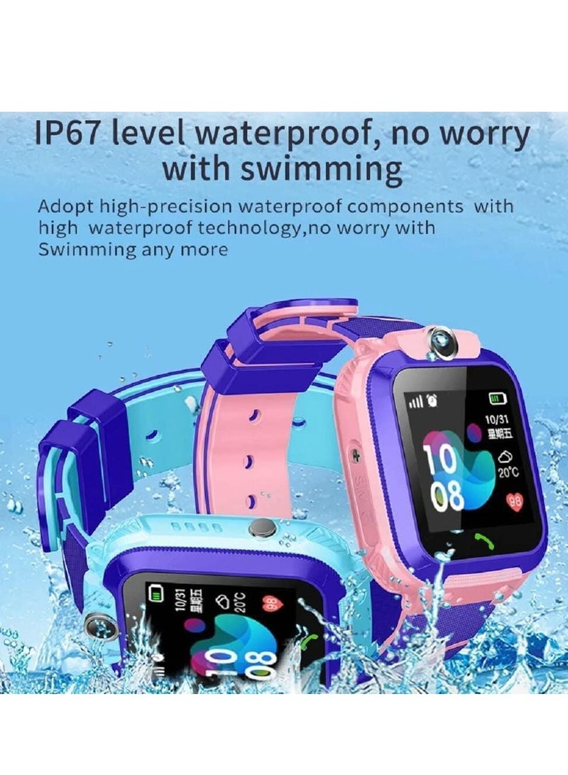 ELTRAZONE Kid's Q12 GPS Smart Watch for Kids (Pink) - Image 2