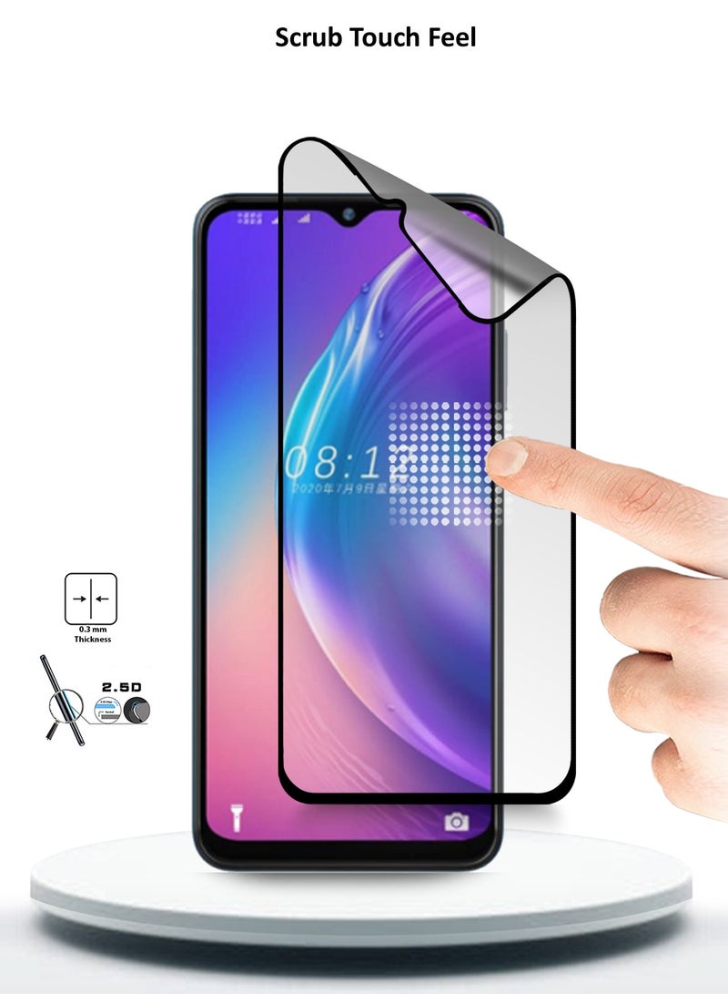 Wtech Coolpad CP12 4G 2023 Nano Ceramic Full Glue Full Cover Matte Flexible Screen Protector (MSCNMN) - Clear/Black - Image 4