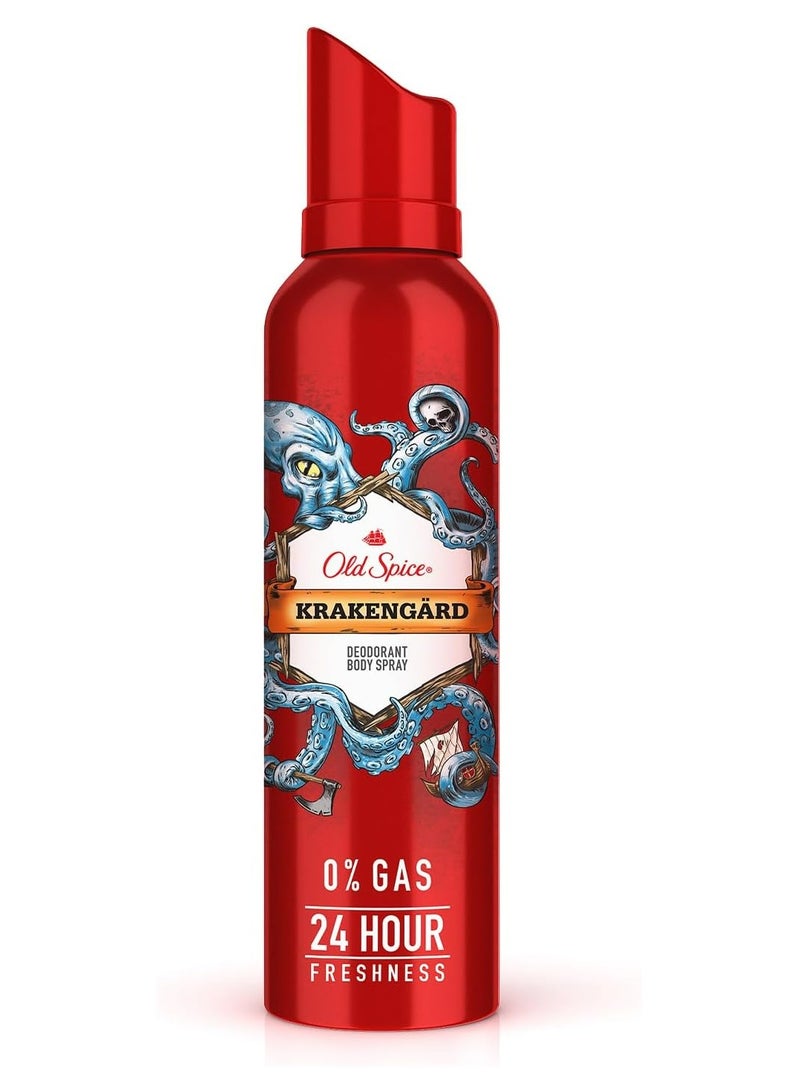 Old Spice Krakengard Deodorant Perfume Body Spray For Men 140ml 