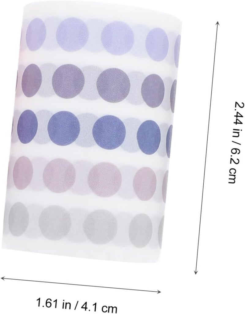 BESTonZON 4Pcs DIY Decorative Dot Sticker Tapes for Scrapbooking and Journaling, Adhesive Polka Dot Stickers for Crafts, Random Style, Suitable for DIY Craft Projects and Stationery - Image 2