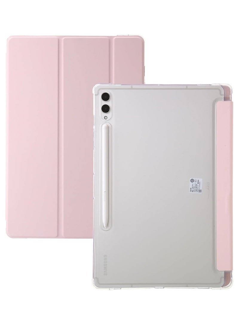 عام متوافقة مع جهاز Samsung Galaxy Tab S10 Ultra بحجم 14.6 بوصة لعام 2024، حقيبة لوحية من الأكريليك شفافة ومقاومة للتلف الأصفر، مع مكان للقلم، ودخول النوم/استئناف تلقائيًا، وحامل متعدد الزوايا.