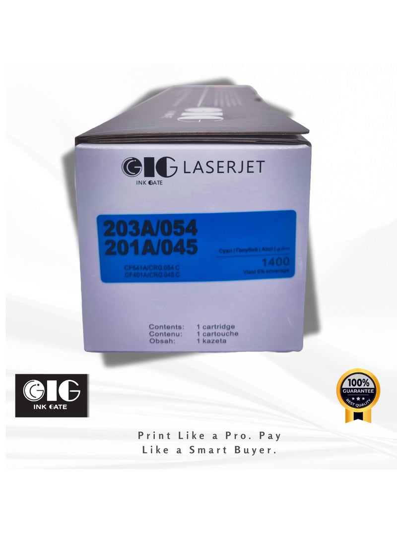 IG Compatible Cyan Toner Cartridge – 203A / 201A / Canon 045 / 054 – for HP M254dw, M281fdw, Canon MF641Cw, MF644Cdw (Up to 1,300 Pages) - Image 3
