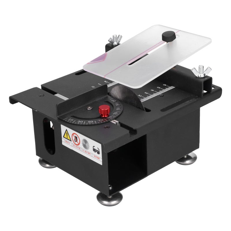 Table Saw: 100W 6000r/min Motor - 7-Speed Adjustable Slide Rail Woodworking Tool for Wood Aluminum Acrylic Cutting - Image 1