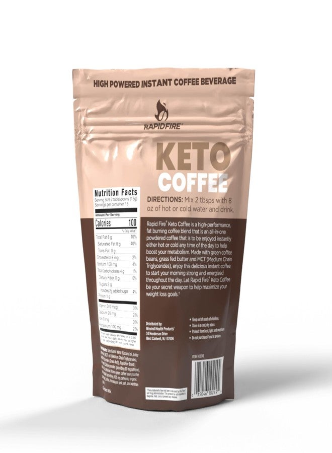 Rapid Fire Rapidfire Ketogenic High Performance Instant Coffee Mix, Supports Energy and Metabolism, 15 Servings, brown, 7.93 ounce (pack of 1) - Image 5