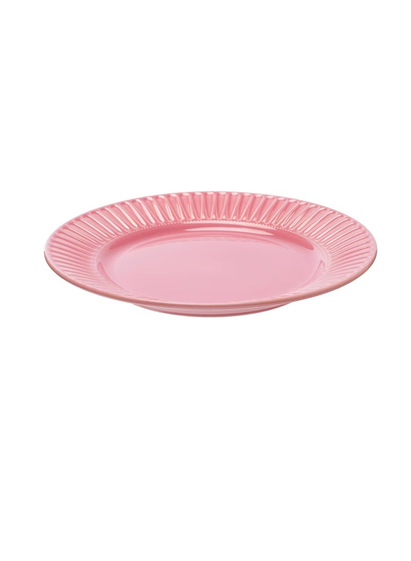 طبق خزف وردي 27 سم - Image 2