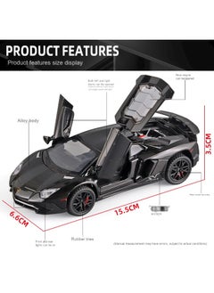 LAMBORGHINI Alloy Collectible Lambo Toy Car Model Pull Back Die-Cast Vehicle with Lights and Sound  - Image 4