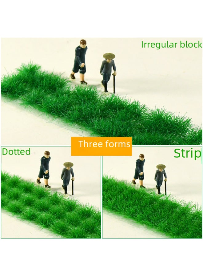 Mini Grass Cluster Grass Model Grass Cluster Micro Landscape Ornaments Static Building Sand Table Material Diy Handmade-Color:Grass Cluster Dotted Grass Green  - Image 4