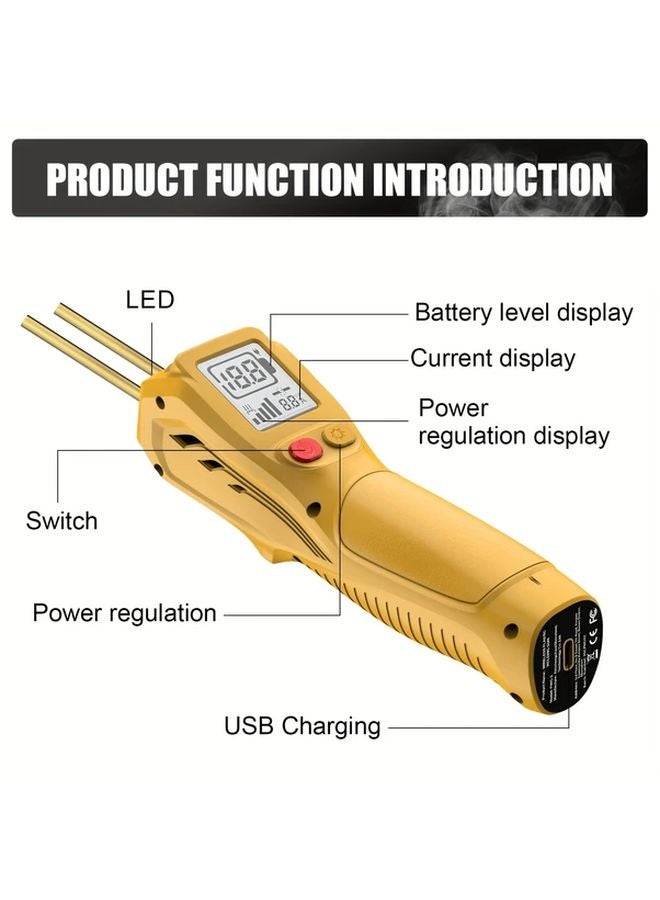 Black PWG 2 Cordless LCD Plastic Welding Gun Anti Burn Handle for Car Motorcycle Repair - Image 4