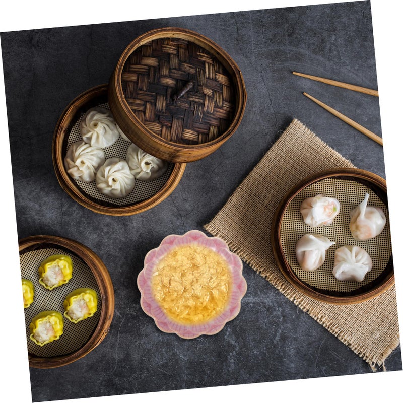 Vintage Petal Shaped Ceramic Plate for Snacks Side Dishes Appetizer Easy to Clean - Image 5
