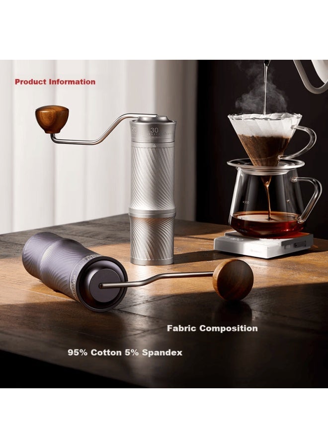 Simelo Portable Manual Coffee Grinder Adjustable Professional Hand-crank Coffee Bean Mill - Image 4