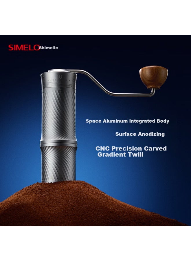 Simelo Portable Manual Coffee Grinder Adjustable Professional Hand-crank Coffee Bean Mill - Image 5