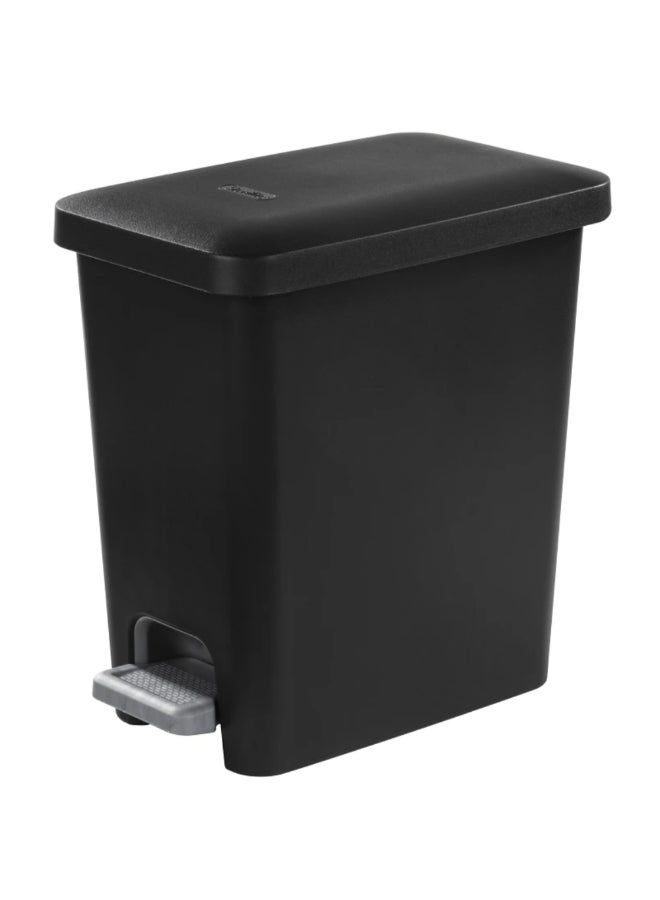 ستيريليت سلة نفايات بلاستيكية مستطيلة بنظام الدوس اللون اسود سعة 2.7 جالون 7981889