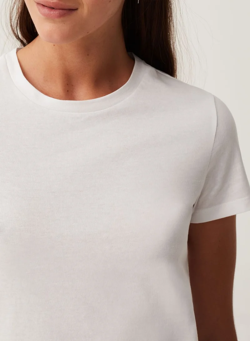 او في اس OVS Womens T-Shirts - White