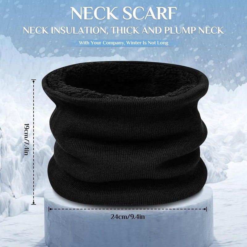 ChicAbode 3PCS Winter Beanie Hat Scarf Gloves Set Thermal Knitted Winter Hats Knit Scarf Touchscreen Gloves for Skiing Hiking Driving, One Size - Image 4