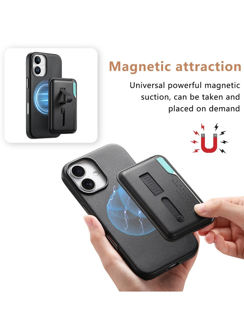 general Protective case for iPhone 17, 2-in-1 magnetic MagSafe card holder, drop-proof Precise fit, wireless charging compatible - Image 2