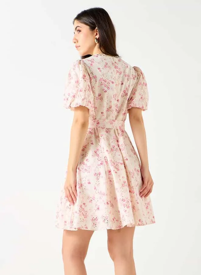 Lee Cooper Floral Belted Dress