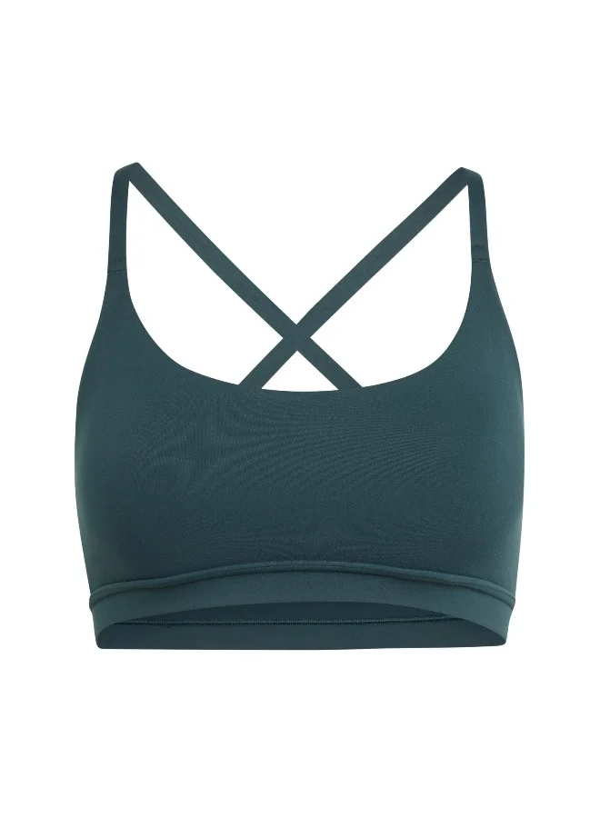 adidas Adidas All Me Ls Green Workout Bra - Light Support Bra For Women
