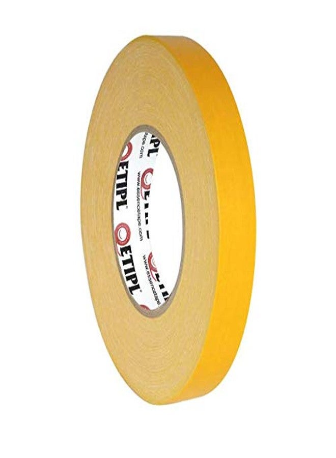 ETIPL Cloth Tape Double Sided Adhesive 1/2" (12mmX20mtr) (4 ROLLS) - Image 1