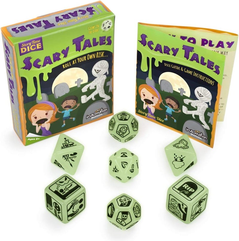 Imagination Generation Story Time Dice: Scary Tales - Glows in The Dark by - Image 1