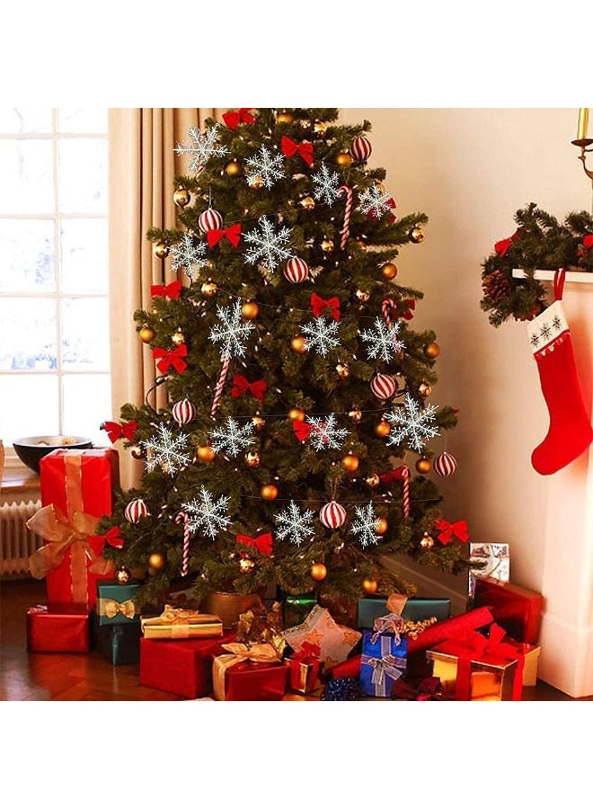 24pcs Red Christmas Decorative Bows for Tree and Wreath Decor - Image 3