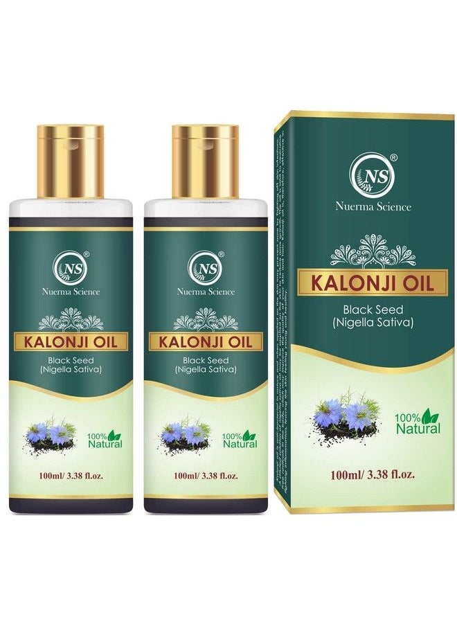 Nuerma Science - Kalonji Oil (Black Seed Oil) For Hair & Skin 200 Ml (Pack Of 2 100 Ml Each) - Image 1