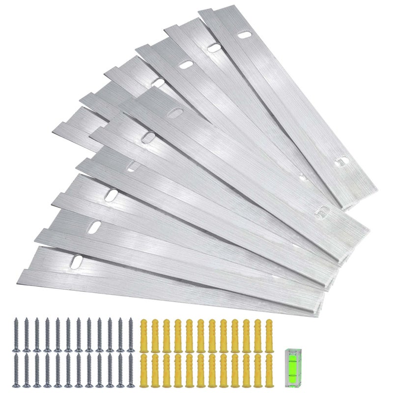 YEUIKERR 6 Pairs 12 pcs Cleat Picture Hanger 6 inch French Cleat Hanger Heavy Duty Aluminum Z Bar Clips Wall Mount Photo Frame Mirror Artwork - Image 2