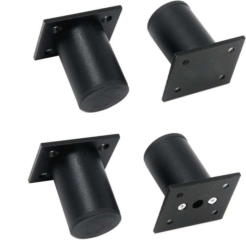 Dcloud Newtown Furniture Legs Metal Black Coffee Table Leg Support Legs Bedside Cabinet Legs TV Cabinet Sofa Legs 4 Piece Black 2 - Image 1