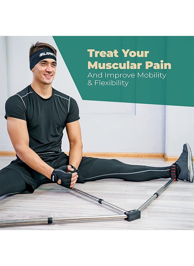GROIC 3 Bar Adjustable Leg Stretcher Split Trainer Machine,Leg Split Stretching Machine - Increase Flexibility and Stretching - Equipment for Dance, Yoga, Martial Arts, MMA and Home Gym Exercise  - Image 4