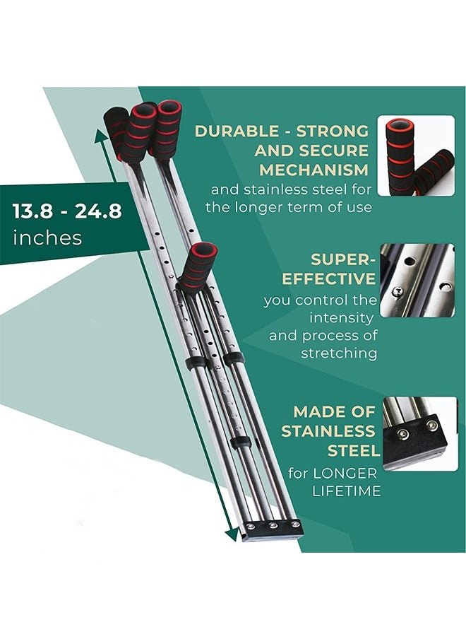 GROIC 3 Bar Adjustable Leg Stretcher Split Trainer Machine,Leg Split Stretching Machine - Increase Flexibility and Stretching - Equipment for Dance, Yoga, Martial Arts, MMA and Home Gym Exercise  - Image 2
