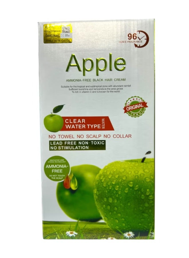 Apple 96 Hours Black Hair Color Cream No Ammonia Hair Color - Image 1