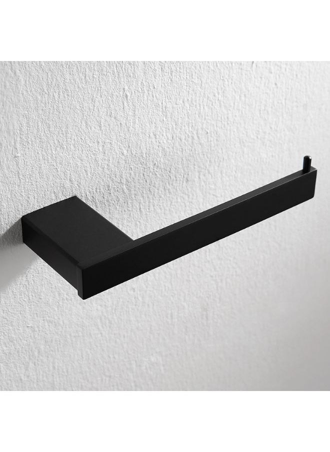 Generic - Modern black wall mounted bathroom toilet paper holder SUS304 stainless steel - Image 1