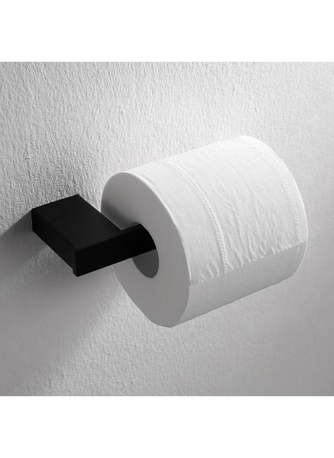 Generic - Modern black wall mounted bathroom toilet paper holder SUS304 stainless steel - Image 1