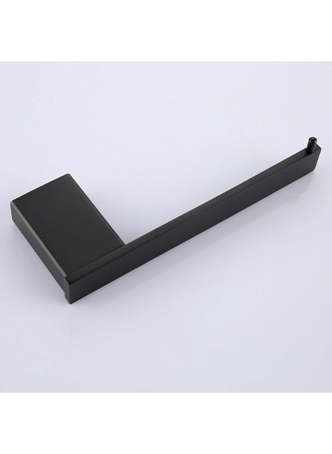 Generic - Modern black wall mounted bathroom toilet paper holder SUS304 stainless steel - Image 1