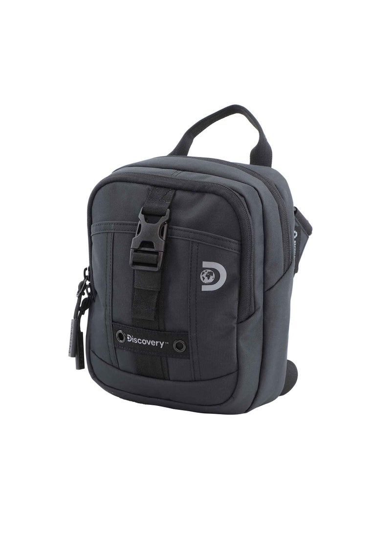 Discovery SHIELD RPET Polyester Utility Bag Black, Zipper Compartment Casual Shoulder Bag For Men And Women Removable Shoulder Strap Secure RFID Pocket - pzsku/ZDDE7AE672ADC6982D877Z/45/_/1721990818/b375b92b-5885-4005-a42b-df6b4e6432f5