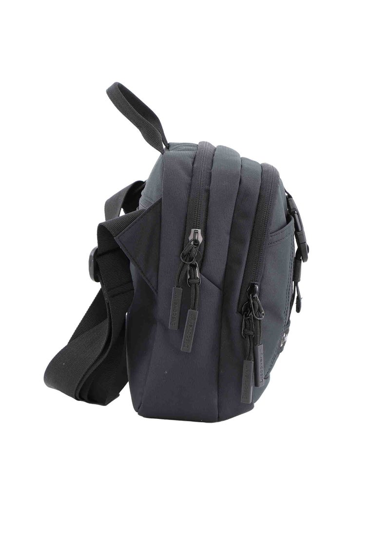 Discovery SHIELD RPET Polyester Utility Bag Black, Zipper Compartment Casual Shoulder Bag For Men And Women Removable Shoulder Strap Secure RFID Pocket - pzsku/ZDDE7AE672ADC6982D877Z/45/_/1721990828/e1db9f8b-c9d3-4c1d-b4d4-96103dbf5a15